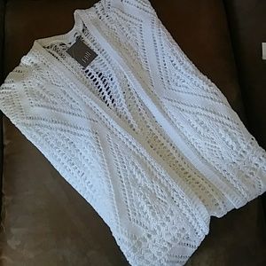 NWT 🆕 J. Jill Short Sleeve White Cardigan XS/S